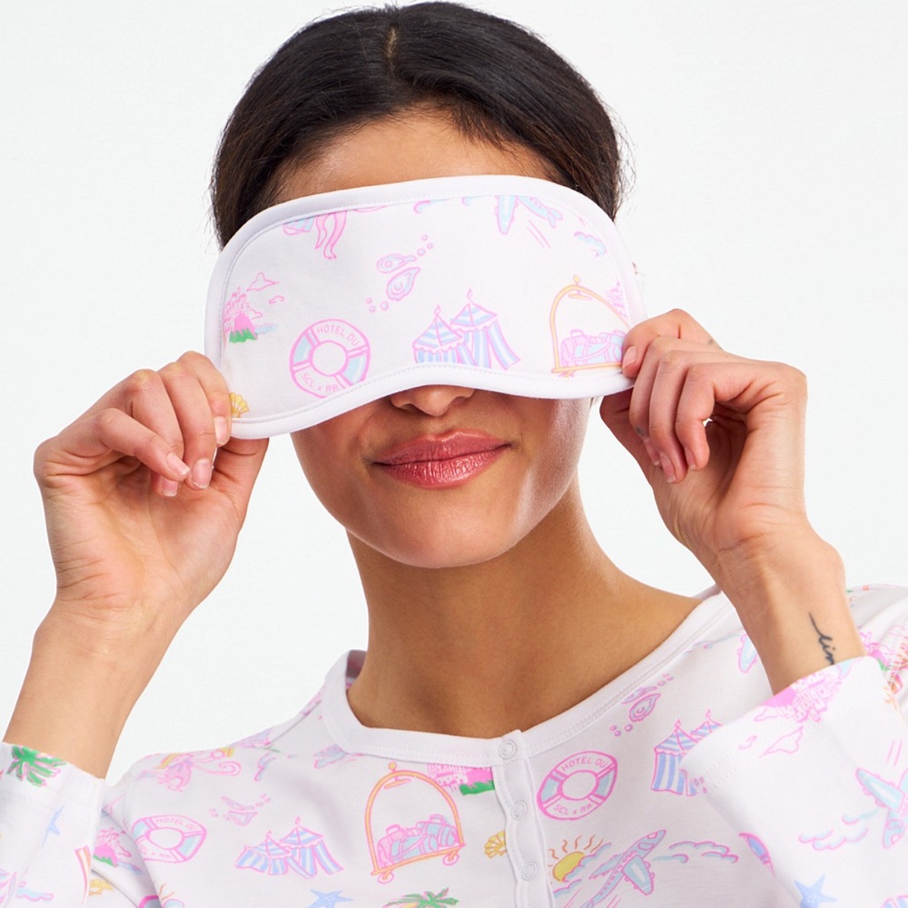 Roller Rabbit x Stoney Clover Lane Hotel Tropical Eye Sleep Mask NWT